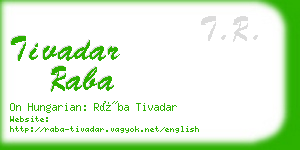 tivadar raba business card